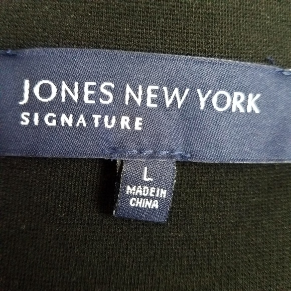 JONES NEW YORK Signature Shiny Trim Jacket Large - Picture 6 of 8